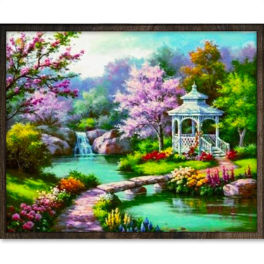 Prachtig Park - Diamond Painting - 40x50cm - Rond